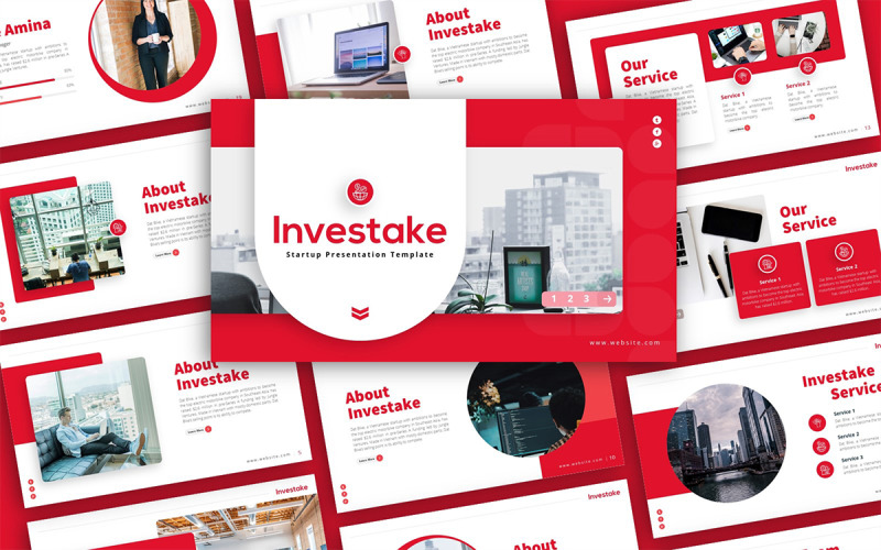 Investake - Startup Multipurpose PowerPoint-presentationsmall