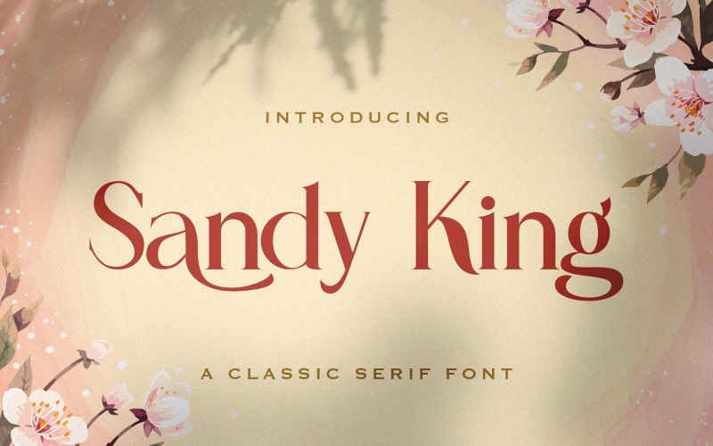 Sandy King - Lässige Serifenschrift