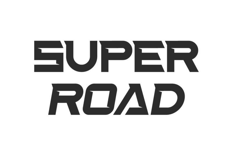Шрифт без засечек Super Road Display