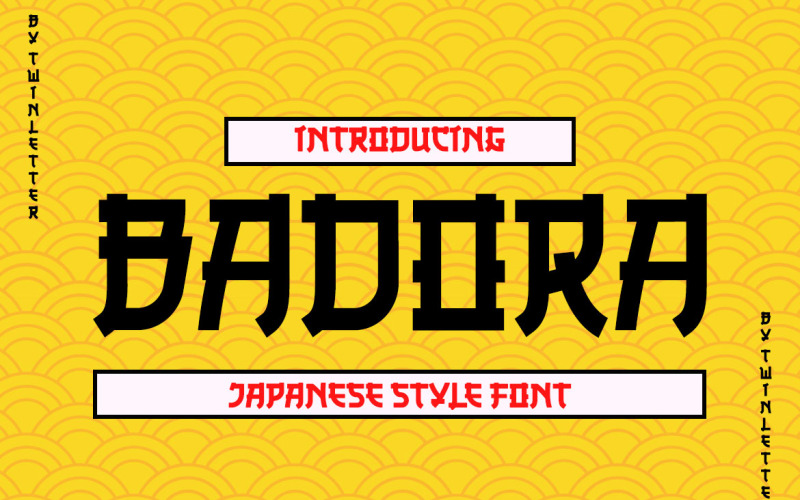 Badora Faux Japans lettertype