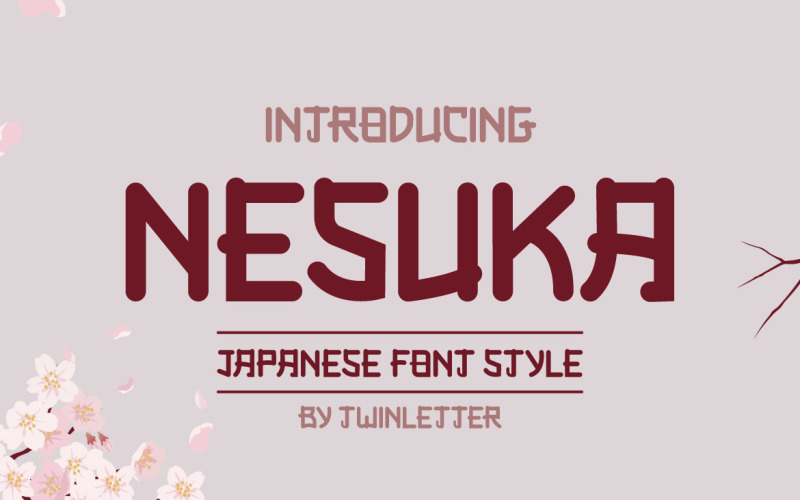 Nesuka Faux Japans lettertype