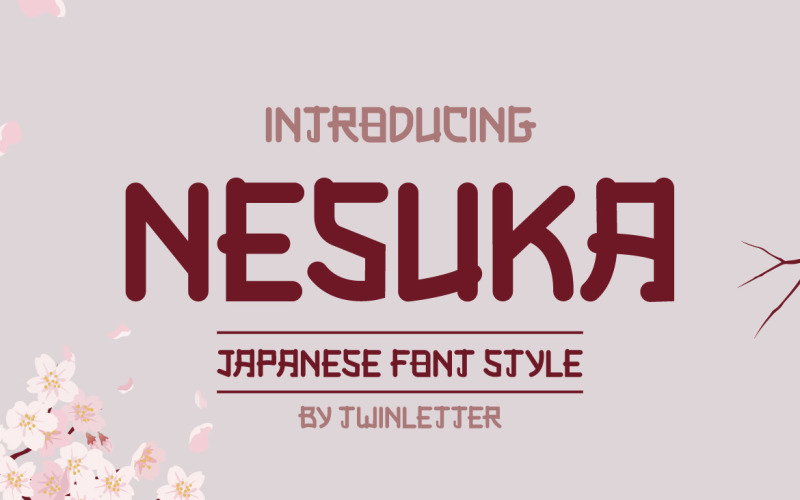 Поддельный японский шрифт Nesuka