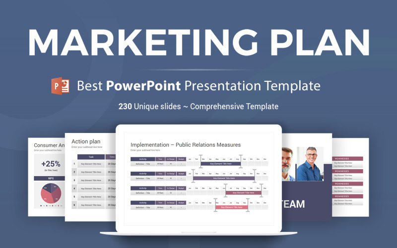营销计划PowerPoint业务演示模板