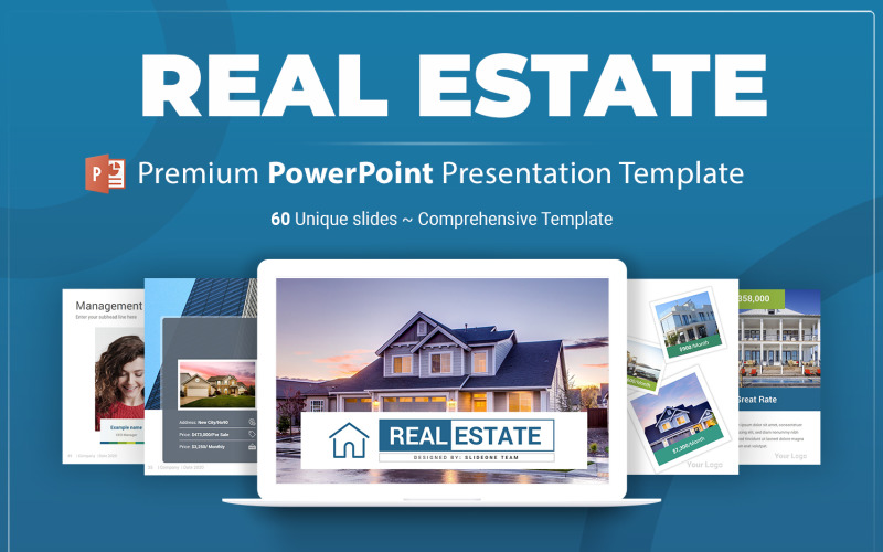 Immobilien PowerPoint-Business-Präsentationsvorlage