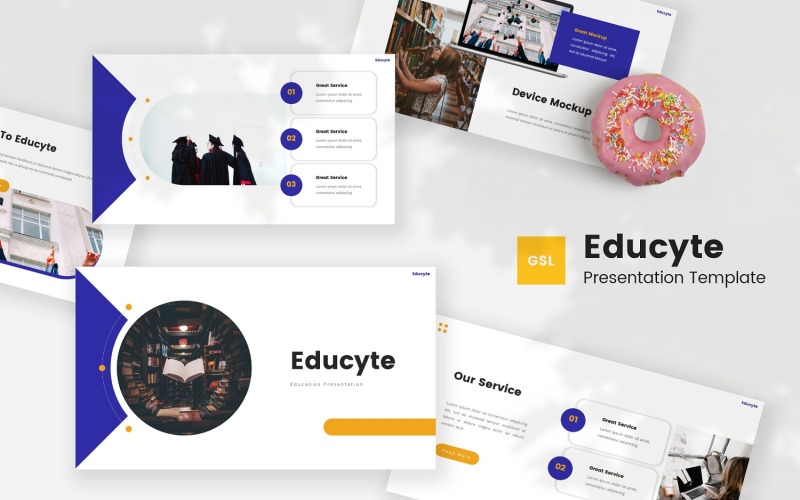 Educyte - modelo de slides do Google para educação