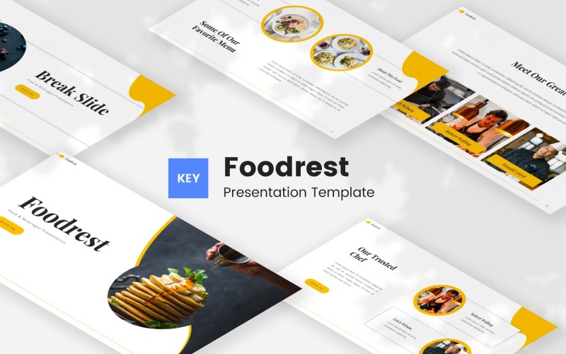 Foodrest — Modèle de keynote sur l'alimentation