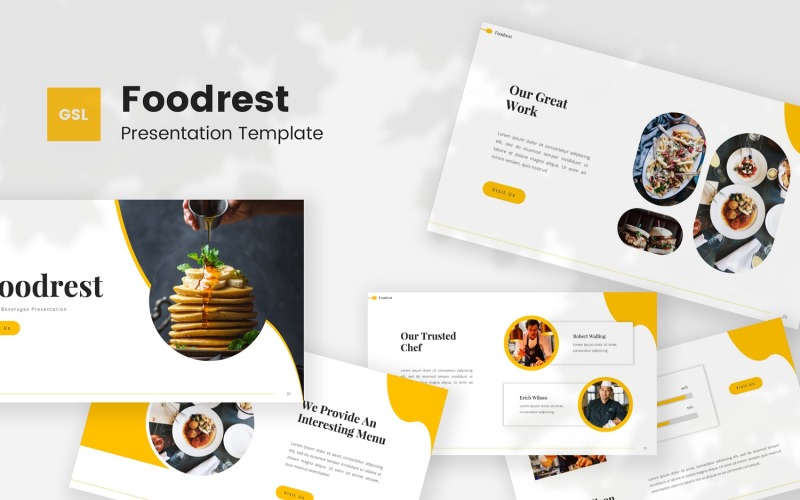 Foodrest - Шаблон для презентаций Google о еде