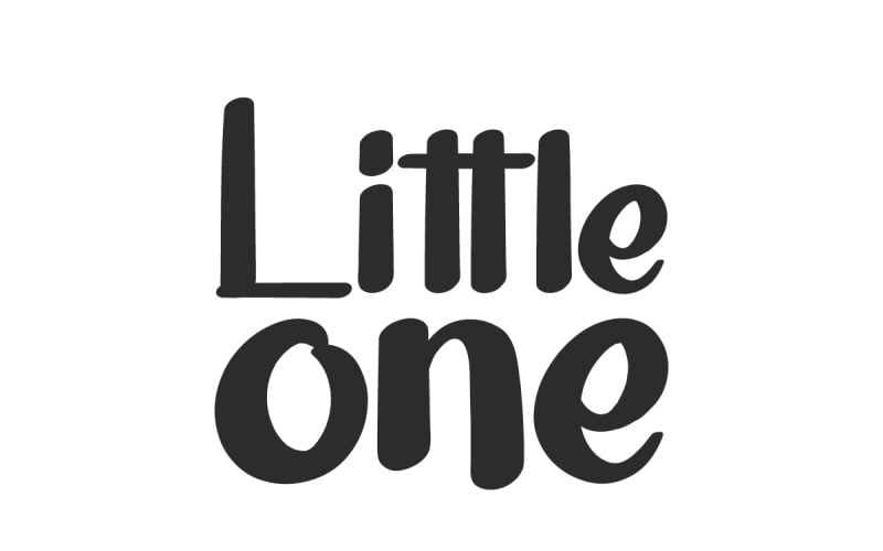 Little One úžasné písmo rukopisu