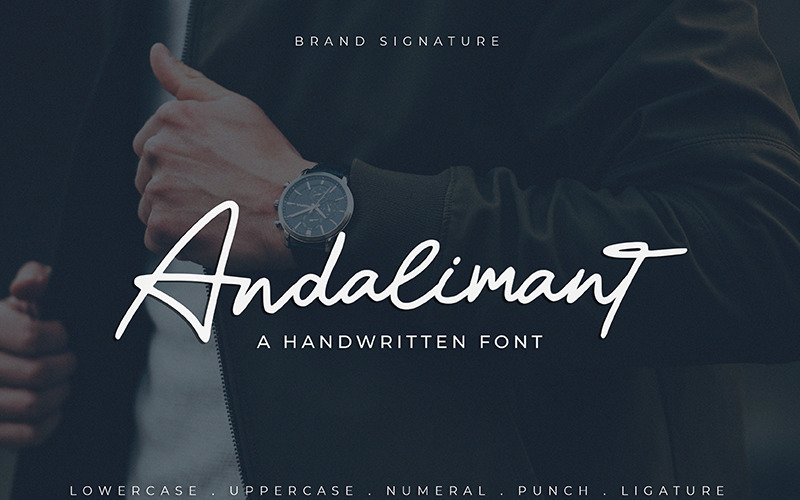 Andalimant – Handgeschreven lettertype