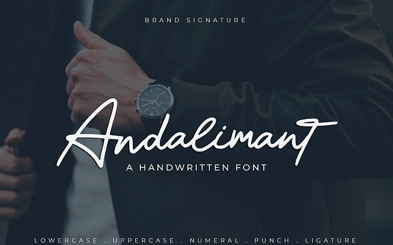 Andalimant - рукописный шрифт