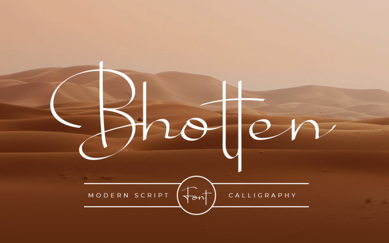 Bhotten Script - современные каллиграфические шрифты