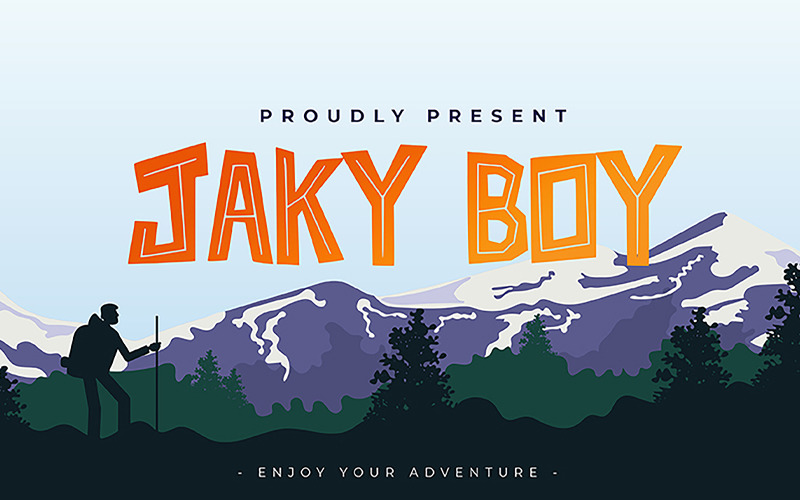 Jaky Boy Kreatywna nowoczesna czcionka