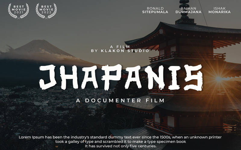 Креативный современный шрифт Jhapanis