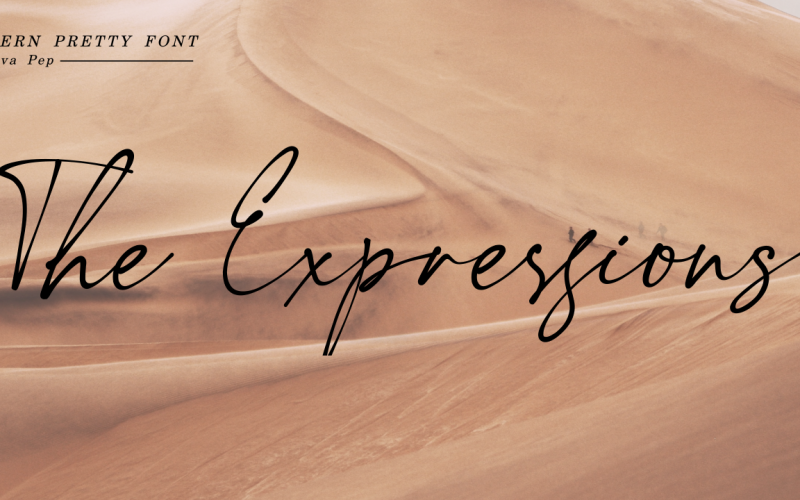 Le espressioni / Modern Pretty Font
