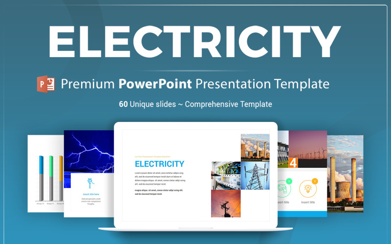 Modello di presentazione di PowerPoint per l'elettricità