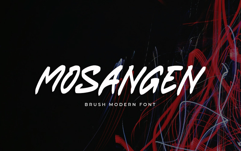 Mosangen – štětec moderní písmo