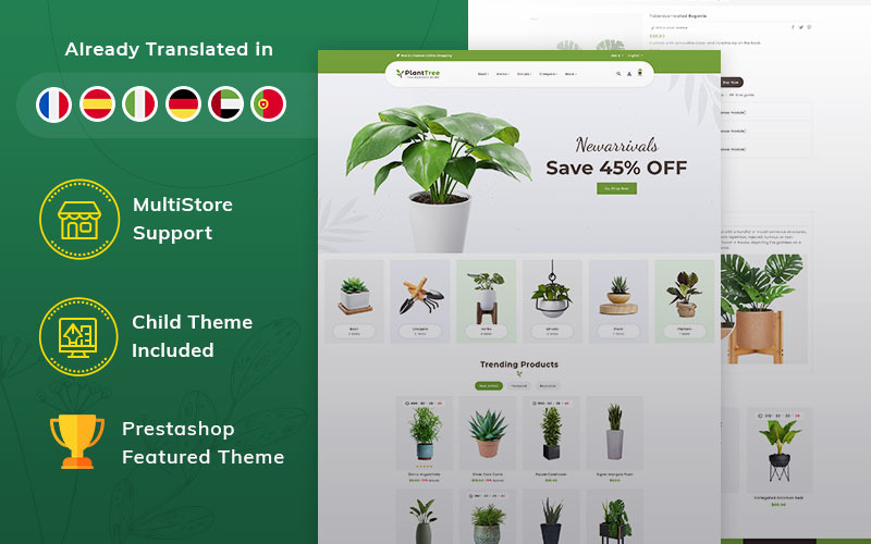 PlantTree PrestaShop Multipurpose Responsive Theme