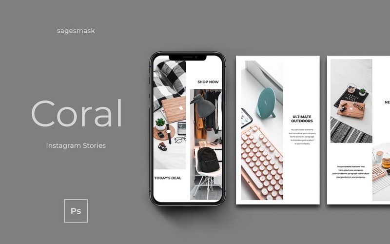 ProCoral Instagram-sjabloon