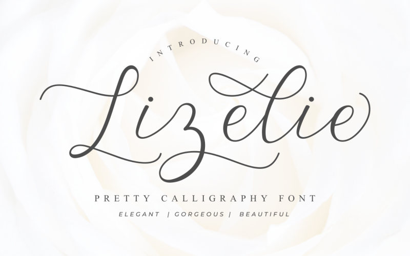 Шрифт для каліграфії Lizelie