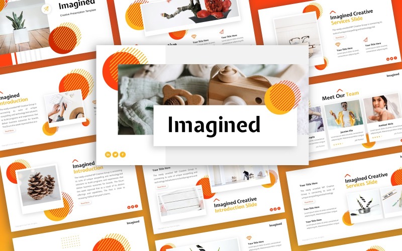 Imagined - Kreativ Multipurpose PowerPoint-mall
