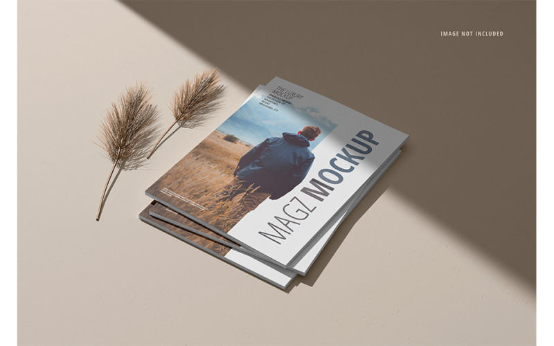 Makieta magazynu i strona okładki makiety katalogu