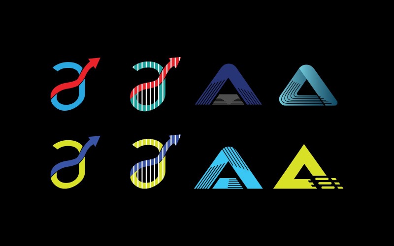 A Letter Logo Vector Template 6 version