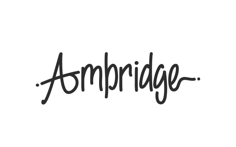 Ambridge Monoline Handwriting Font
