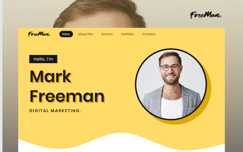 Freeman - бесплатный многоцелевой персональный одностраничный HTML-шаблон