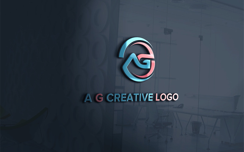 Modèle de conception de logo créatif AG