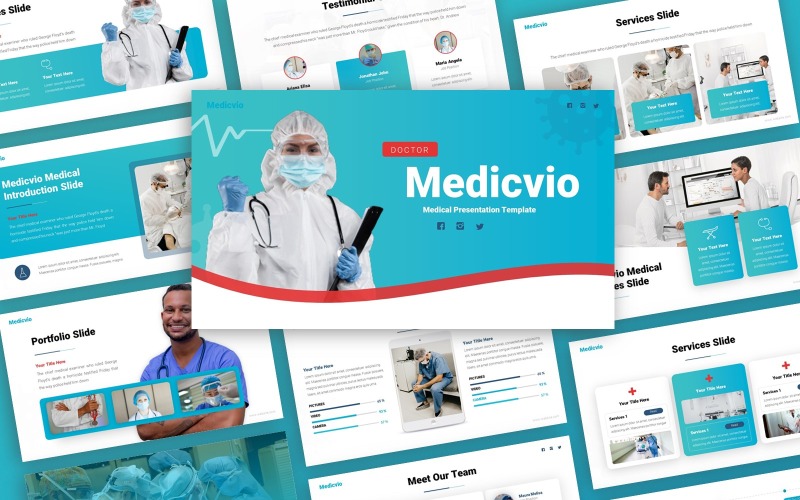 Modello PowerPoint multiuso medico di Medicvio