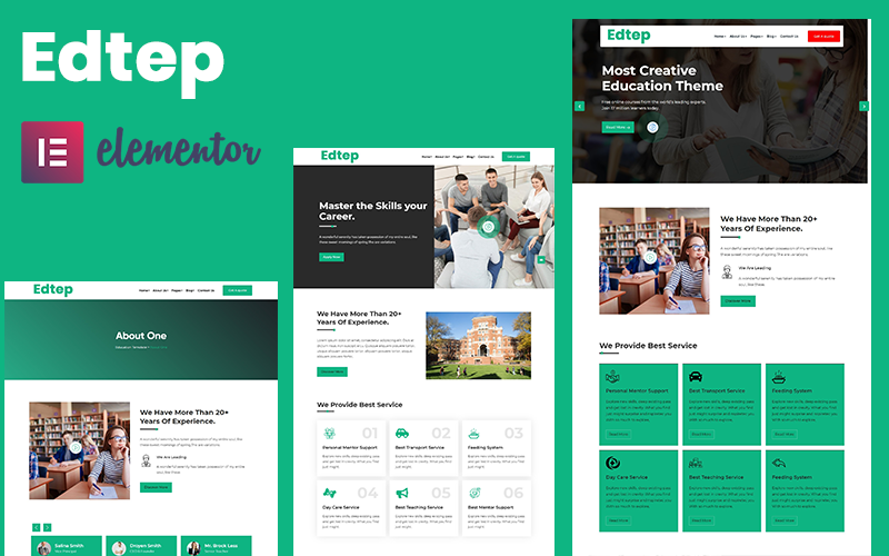 Edtep - Education Elementor WordPress Teması
