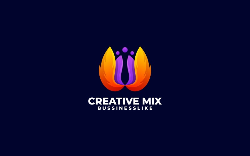 Abstract Creatief Mix Kleurrijk Logo