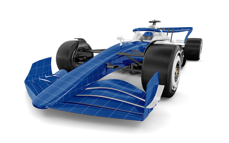 Formula 1 2022 Mockup Half Side View