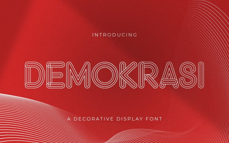 DEMOKRASI - Decorative Display Font