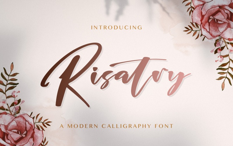 Risatry - Kalligrafi teckensnitt