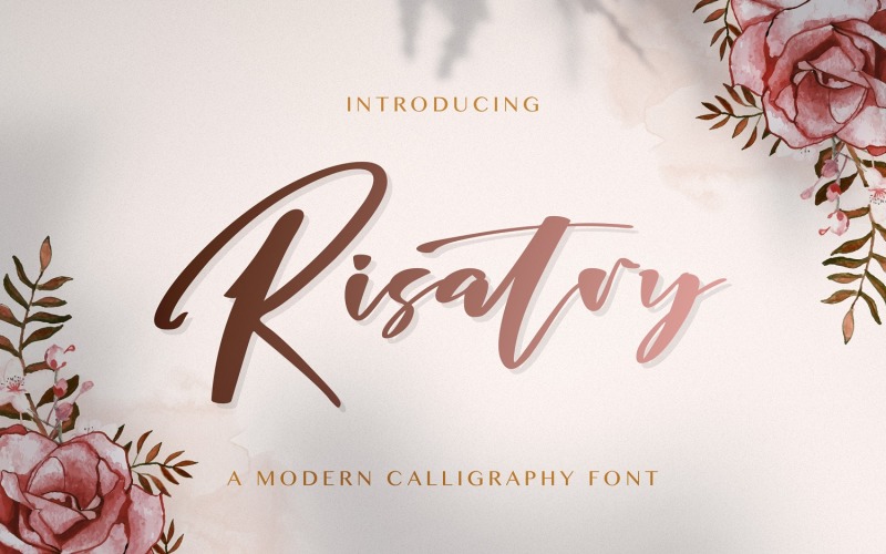 Risatry - kalligráfia betűtípus