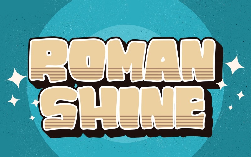ROMAN SHINE - Display utan teckensnitt