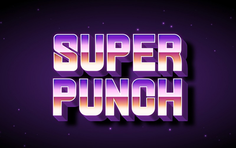 SUPER PUNCH - Футуристический шрифт Sans