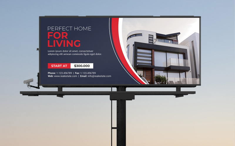 Perfect Home Real Estate Billboard 223520 TemplateMonster