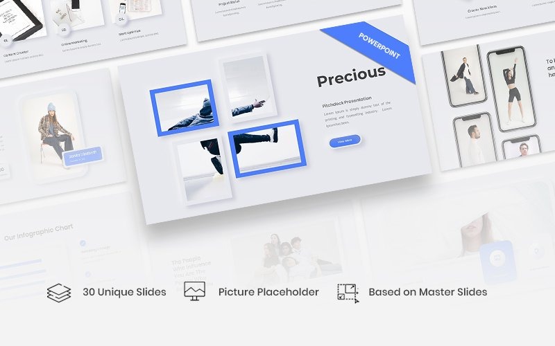 Precious - Pitchdeck Шаблон PowerPoint