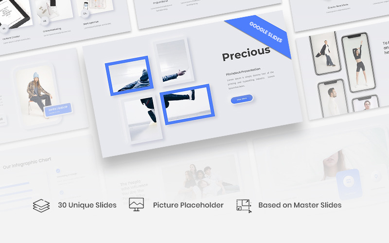 Precious - шаблон Google Slides Pitchdeck