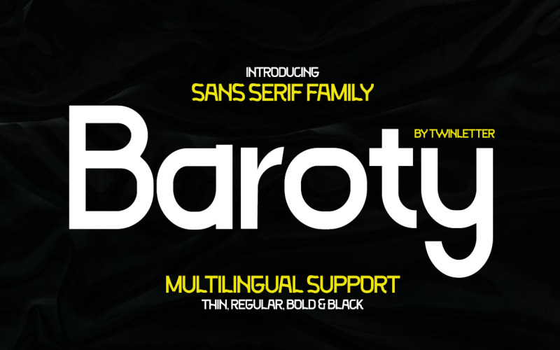 Baroty Modern Sans Serif-lettertype