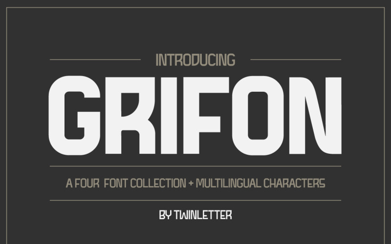 Fonte Grifon Moderna San Serif