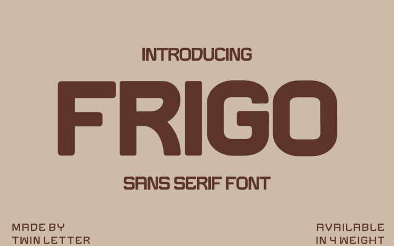 Fuente Frigo Modern San Serif
