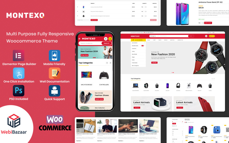 Montexo – Többcélú szupermarket WooCommerce téma