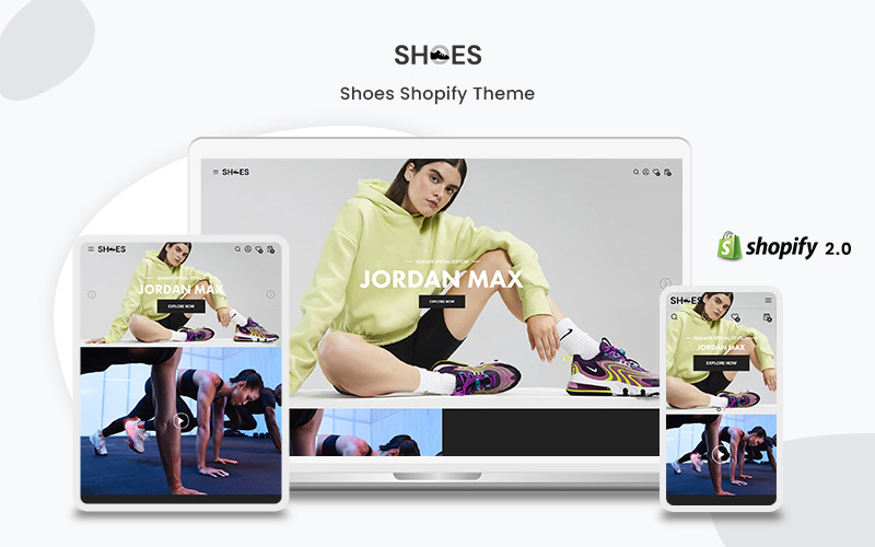 鞋子 - 鞋子和运动配件高级 Shopify 主题