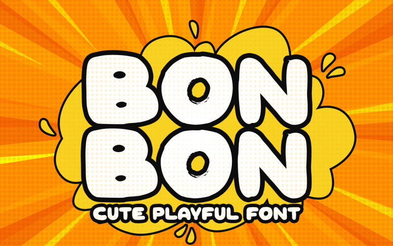 Bonbon - Police ludique mignonne