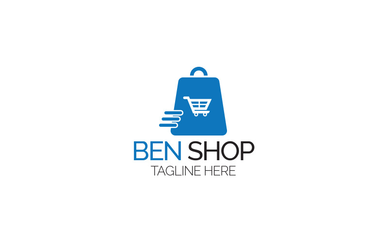 Modello di progettazione del logo del negozio di Ben
