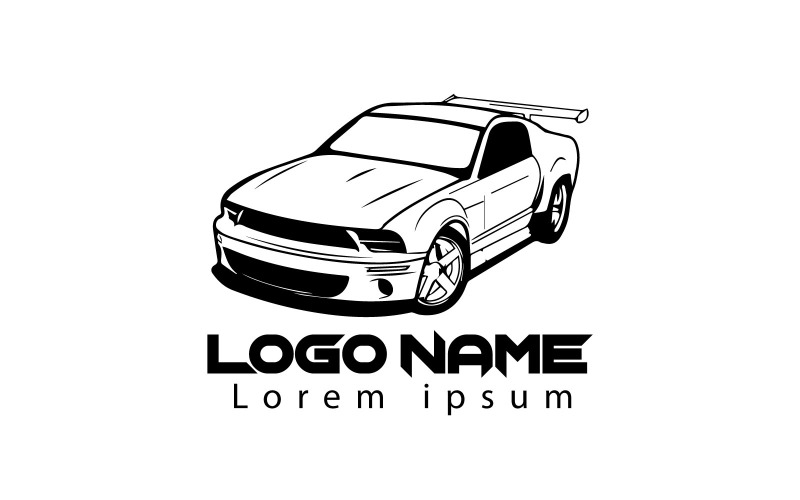 Uniek en creatief auto-logo-ontwerp
