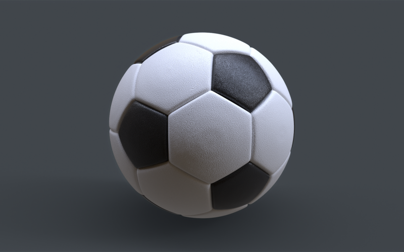 Fotbalový sportovní 3D model